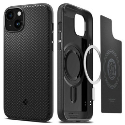 Etui Spigen Mag Armor do MagSafe do iPhone 15, czarne