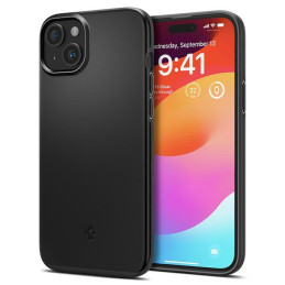 Etui Spigen Thin Fit do iPhone 15, czarne