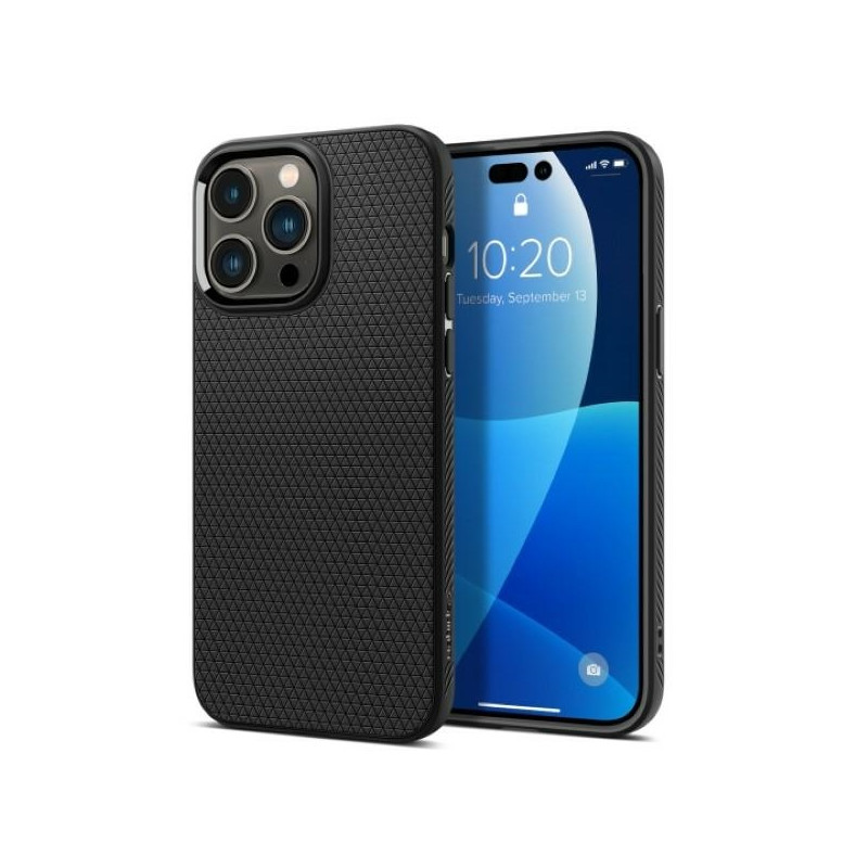 Etui Spigen Liquid Air do iPhone 14 Pro, czarny matowy