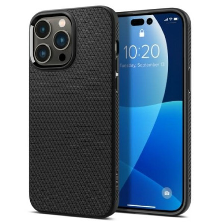 Etui Spigen Liquid Air do iPhone 14 Pro, czarny matowy