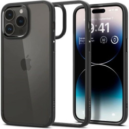 Etui Spigen Ultra Hybrid do iPhone 14 Pro, przezroczysto-czarne