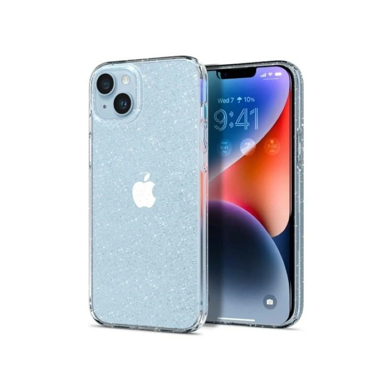 Etui Spigen Liquid Crystal Glitter do iPhone 14 Plus, przezroczyste z brokatem