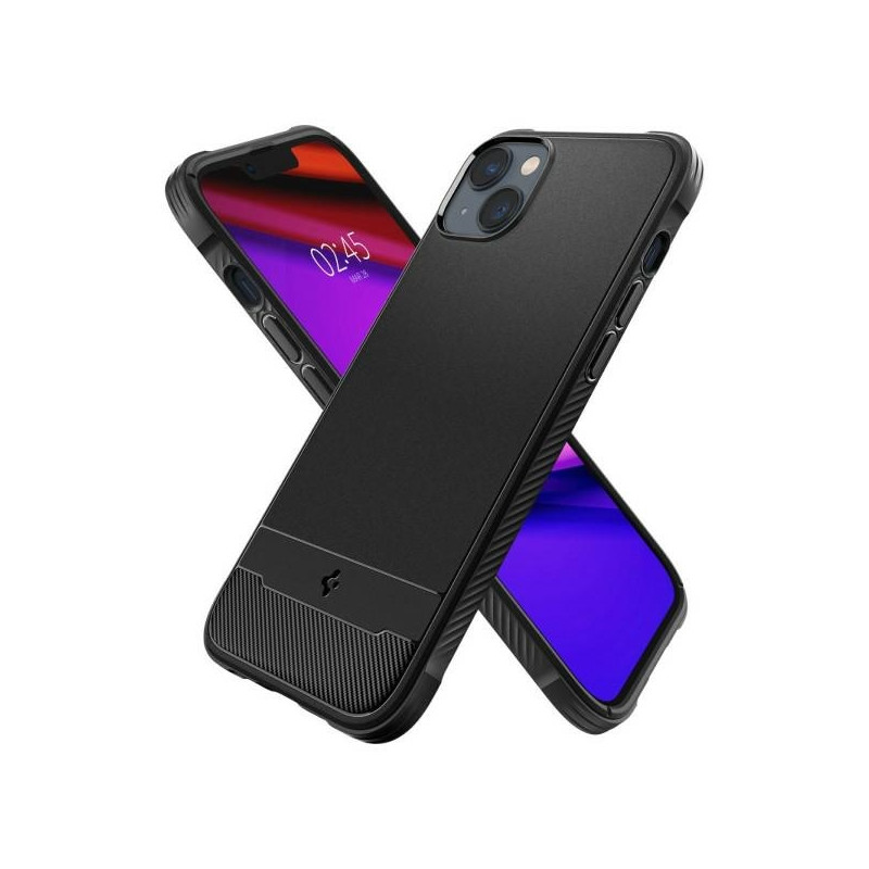 Etui Spigen Rugged Armor Mag do MagSafe do iPhone 14, czarny/matte black