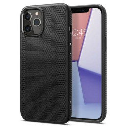 Etui Spigen Liquid Air do iPhone 12/12 Pro, czarny matowy