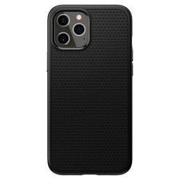Etui Spigen Liquid Air do iPhone 12/12 Pro, czarny matowy