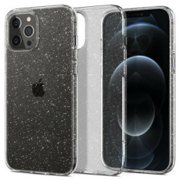 Etui Spigen Liquid Crystal Glitter do iPhone 12/ 12 Pro, przezroczyste z brokatem
