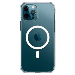 Etui Spigen Ultra Hybrid Mag do MagSafe do iPhone 12/12 Pro, przezroczysto-białe
