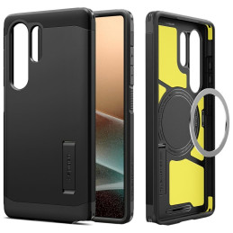 Etui Spigen Tough Armor do MagSafe do Galaxy S25 Ultra, czarne