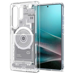 Etui Spigen Ultra Hybrid Mag MagSafe do Galaxy S25 Ultra, biały