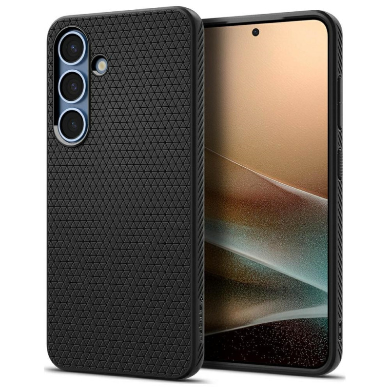Etui Spigen Liquid Air do Galaxy S25+, czarny matowy