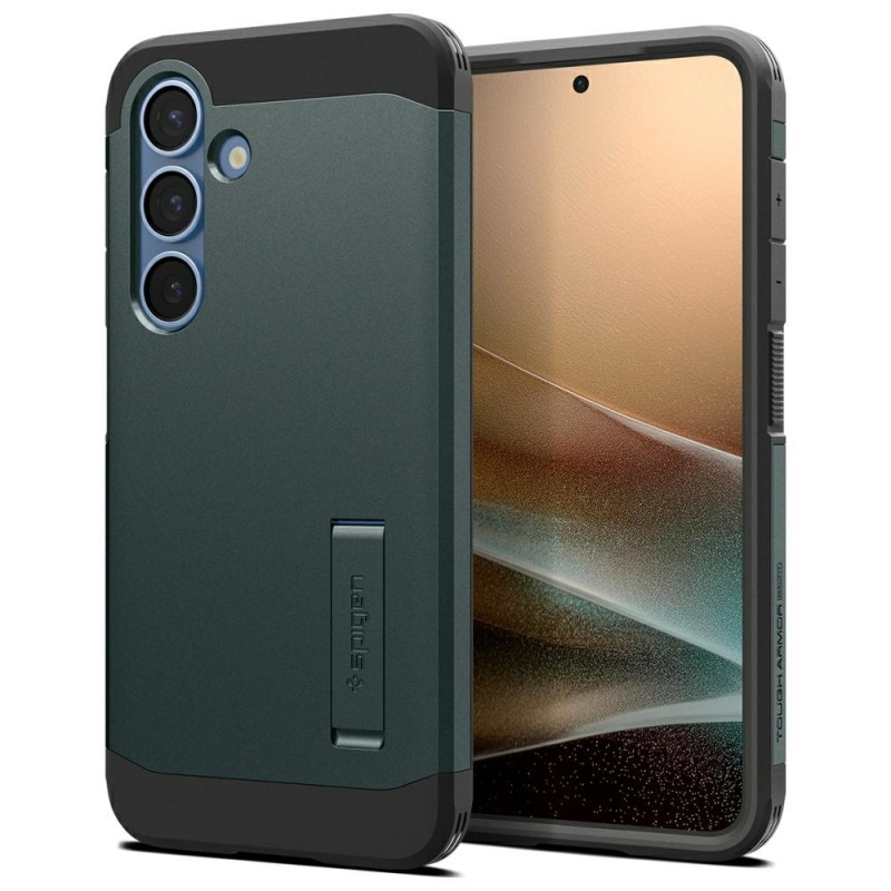 Etui Spigen Tough Armor do MagSafe do Galaxy S25+, zielony