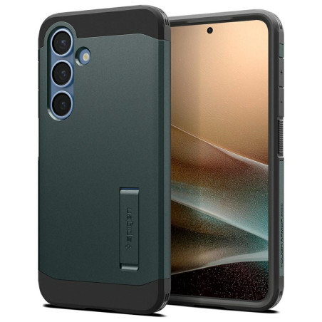 Etui Spigen Tough Armor do MagSafe do Galaxy S25, zielony