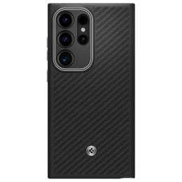 Etui Spigen Enzo Aramid do Galaxy S24 Ultra, czarne