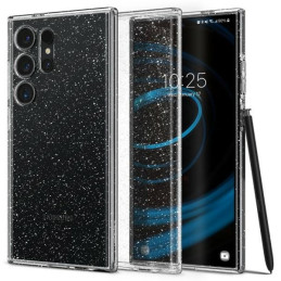 Etui Spigen Liquid Crystal Glitter do Galaxy S24 Ultra, przezroczyste z brokatem