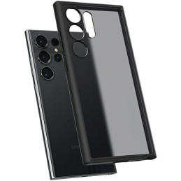 Etui Spigen Ultra Hybrid do Galaxy S24 Ultra, półprzezroczysto-czarne