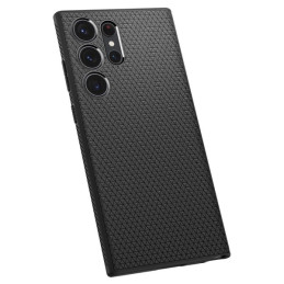 Etui Spigen Liquid Air do Galaxy S23 Ultra, czarny matowy