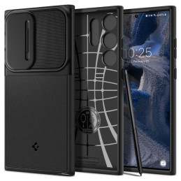 Etui Spigen Optik Armor do Galaxy S23 Ultra, czarny/black