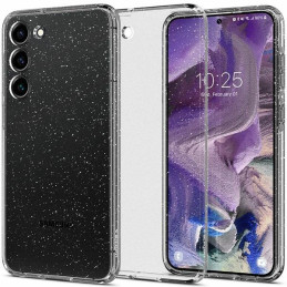 Etui Spigen Liquid Crystal Glitter do Galaxy S23, przezroczyste z brokatem
