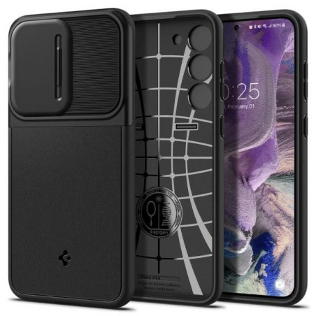 Etui Spigen Optik Armor do Galaxy S23, czarny/black