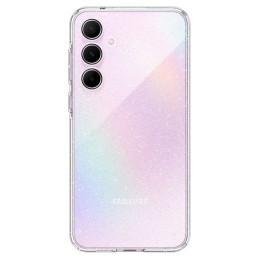 Etui Spigen Liquid Crystal Glitter do Galaxy A55 5G, przezroczyste z brokatem