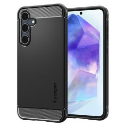 Etui Spigen Rugged Armor do Galaxy A55 5G czarny/black matte