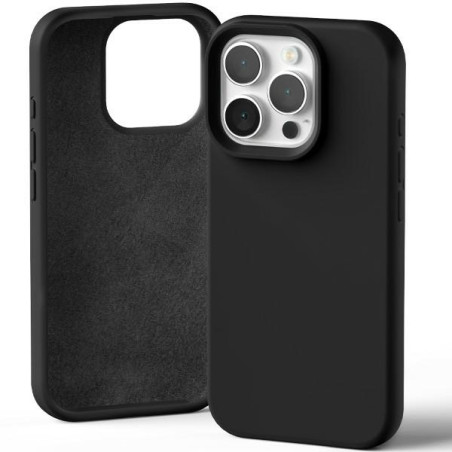 Etui Mercury Silicone do iPhone 16 Pro czarny /black