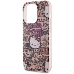 Etui Hello Kitty IML Tags Graffiti do iPhone 15 Pro Max, różowy/pink