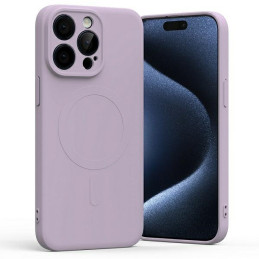 Etui Mercury MagSafe Semi-Silicone do iPhone 15 Pro Max, liliowy fiolet /lilac purple