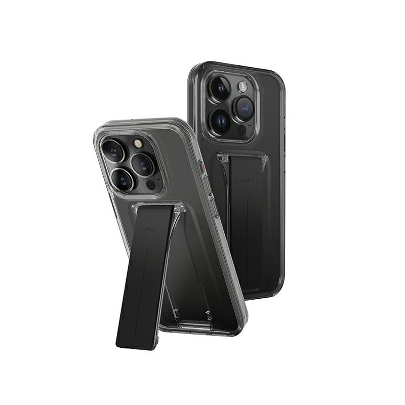 Etui UNIQ Heldro Mount with Stand iPhone 15 Pro Max, dymn