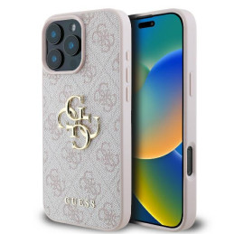Etui Guess 4G Big Logo do iPhone 16 Pro Max, różowe/pink