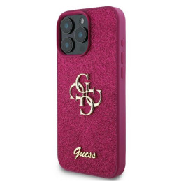 Etui Guess Fixed Glitter Big 4G do iPhone 16 Pro Max, fioletowy/purple