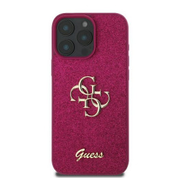Etui Guess Fixed Glitter Big 4G do iPhone 16 Pro Max, fioletowy/purple