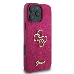 Etui Guess Fixed Glitter Big 4G do iPhone 16 Pro Max, fioletowy/purple