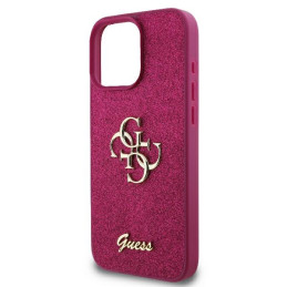Etui Guess Fixed Glitter Big 4G do iPhone 16 Pro Max, fioletowy/purple