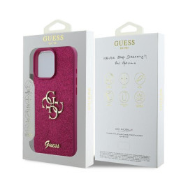 Etui Guess Fixed Glitter Big 4G do iPhone 16 Pro Max, fioletowy/purple