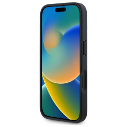 Etui BMW Smooth Rubber Logo do iPhone 16 Pro Max, czarne