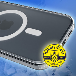 Etui 3mk Frosty MagCase do iPhone 16 Pro, półprzezroczyste z czarnym