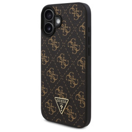 Etui Guess New 4G Triangle do iPhone 16, czarne