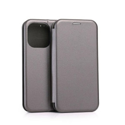 Etui Beline Book Magnetic do iPhone 15 Pro stalowe