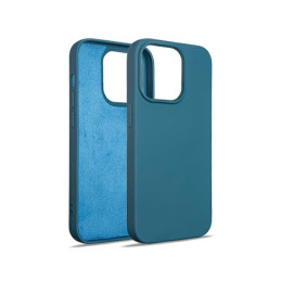 Etui Beline Silicone do iPhone 15 Pro niebieskie