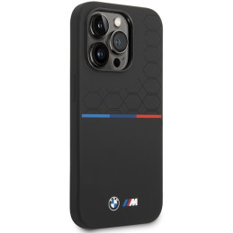 Etui BMW Silicone Pattern do iPhone 15 Pro, czarne