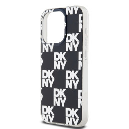Etui DKNY IML Checkered Mono Pattern do iPhone 15 Pro, czarne