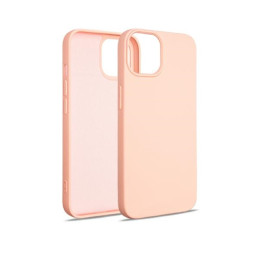 Etui Beline Silicone do iPhone 15 różowo-złote