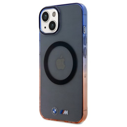 Etui BMW Gradient Bumper MagSafe do iPhone 15, szary/grey