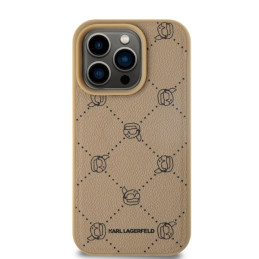 Etui Karl Lagerfeld Magsafe Karl Heads do iPhone 15 Pro, beżowy/beige