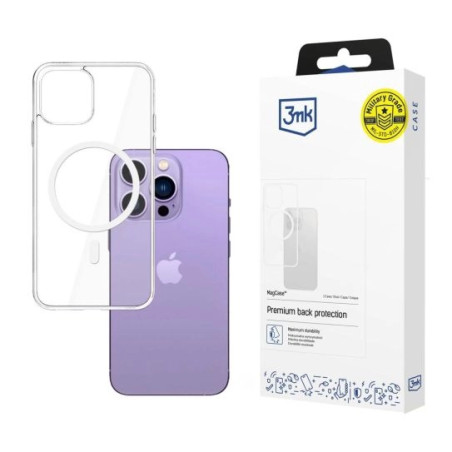 Etui 3MK MagCase do iPhone 14 Pro Max, przezroczyste do Magsafe