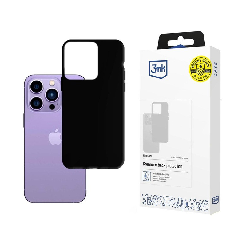 Etui 3MK Matt Case do iPhone 14 Pro Max, czarne