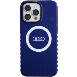 Etui Audi IML Big Logo MagSafe do iPhone 14 Pro Max, niebieskie