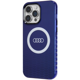 Etui Audi IML Big Logo MagSafe do iPhone 14 Pro Max, niebieskie