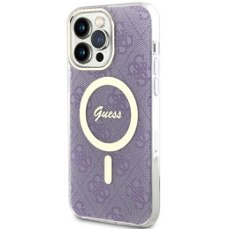Etui Guess IML 4G MagSafe do iPhone 14 Pro Max, purpurowy/purple